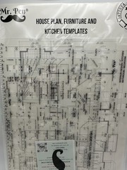 Mr. Pen Interior Design Templates House Plan Furniture Kitchen Set Of 3 NEW