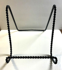 Tabletop Display Easel 8″ x 5.5″ Black Twisted Steel Wire Sturdy Excellent Shape