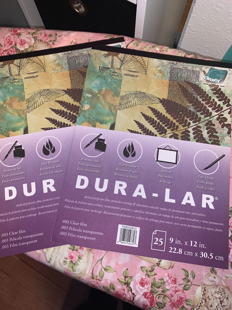 2 Packs Grafix Duralar 9″x12″ .003 drafting film 25 sheets each pk w glassine