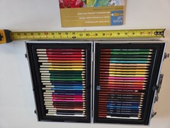 Artist’s Loft All-Media Art Set Barely Used Paint Pencils Brushes Metal Case