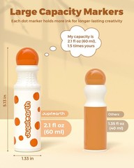 22 PCS Dot Markers for Toddlers, 8 Colors Washable Bingo Daubers with 120 PDF…