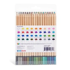 Soft Core Colored Pencils Set of 36 Vibrant Colors for Drawing and Adult