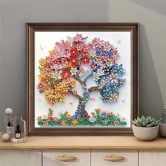 SHICERNHJ 5D Diamond Art Kits for Adults 12 inches x 12 inches, Flower Tree