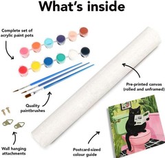 Paint by Numbers Kit for Adults Beginner, Black 16 x 20 inches, MT20891-US