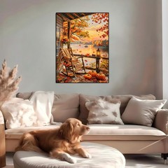 Fall Paint by Numbers Kit for Adults Autumn Landscape Adult Paint by Number …
