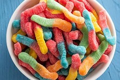 Sour Brite Crawlers Gummy Worms, 28.8 Ounce, Cherry, Lemon, Strawberry,