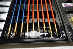 Daler-Rowney Simply Acrylic Paint Set pencil brushes with case Artist kit
