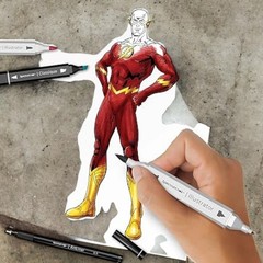 DC Art Kit Fan Art Like A Pro 24 Piece Set Teen 14Year+ Christmas Gift The Flash