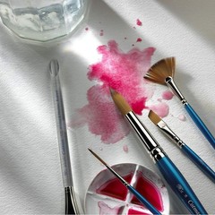 Versatile Cotman Half Pan Watercolor: Viridian Hue, 2ml for Indoor/Outdoor Use