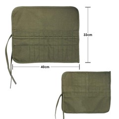 JTDEAL Paint Brush Holder, 22 Slots Storage for Acrylic Oil Large, Army Green