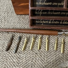 Calligraphy Pen Set Wooden Box. Art of Writing