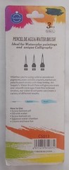 Water Paint Brush Aqua For Watercolor Paintings And Calligraphy 3 PCS