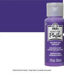 Paint For Plastic by FolkArt, Works Better on Plastics! Build a Set/CHOOSE COLOR