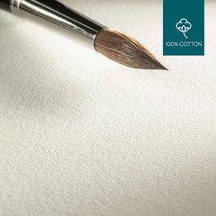 Hahnemuhle Collection Watercolor 300 Block Rough 9.5×12.6 Inches 300gsm, Whit…