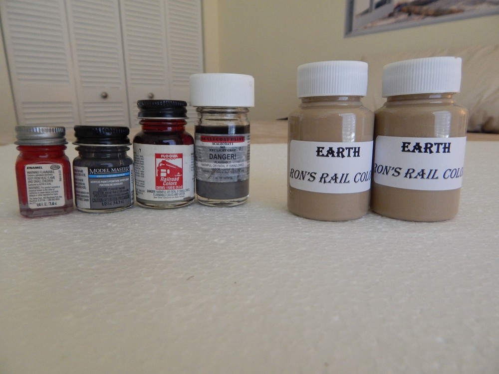Earth Mud HO O scale Model railroad paint -BIG 80ml water based  floquil testers