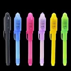 12 PCS Spy Pens Invisible Ink Pen with UV Light Magic Marker for Secret Mess