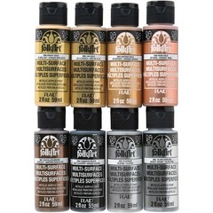 FolkArt Metallic Acrylic Craft Paint Set Formulated to be Non-Toxic that is P…