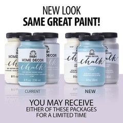 Folkart Home Decor Chalk Rich Black Acrylic Paint 8 Oz Ultra Matte Finish