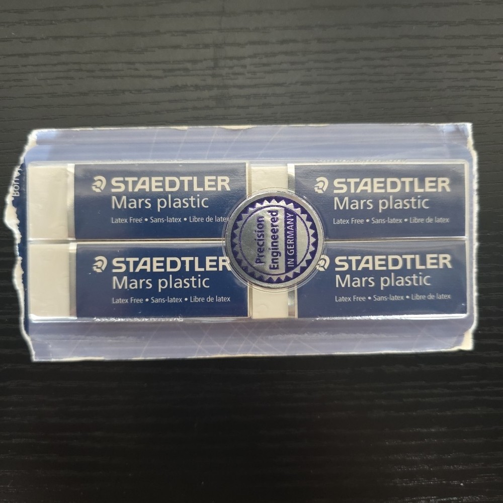 STAEDTLER Mars Plastic, Premium Quality Vinyl Eraser, White, Latex-free, Germany