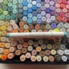 Ohuhu 320-Color Double Tipped Alcohol Marker Set-Brush & Chisel-Refillable Ink