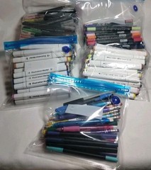 150 ARTIST MARKERS LOT ARTEZA, STAMPIN’ WRITE, ALCOHOL & DUAL TIP PENS +