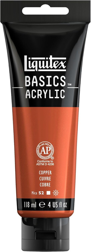 BASICS Acrylic Paint, 118Ml (4-Oz) Tube, Titanium White