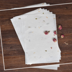 100 Sheets Chinese Letter Rice Xuan Paper Painting Calligraphy Floral Handmade