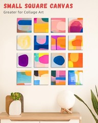 Simetufy 72 Pack 4x4inch Mini Canvas Boards Small Painting Canvas 100% Cotton…