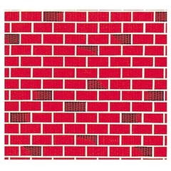 Pacon Two-tone Brick Design Fadeless Paper Roll – 48″ X 50 Ft – Red (56475)