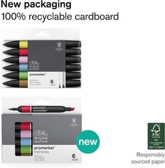 Blendable Alcohol-Based Markers for Illustration and Sketching – Set of 6