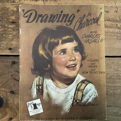 VTG WALTER FOSTER Lot of 4 How-to Draw Heads, Figures, Charcoal, Watercolor