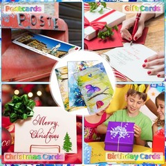 100 Sets Watercolor Cards With Envelopes 4×6 In 140 lb 300 GSM Paper Postcard