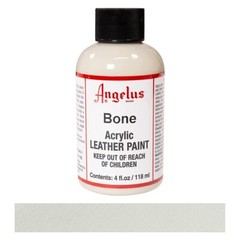 Angelus Acrylic Leather Paint Bone 4 fl oz Bottle 118ml