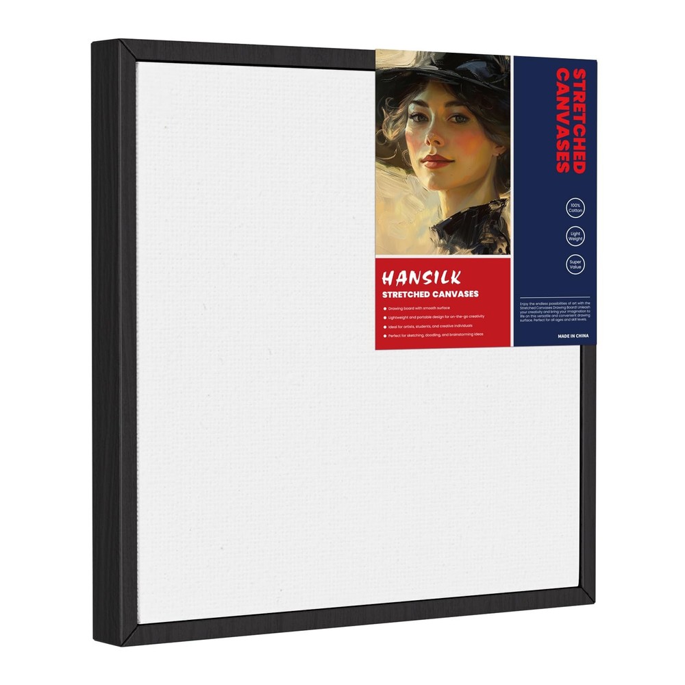 Framed Canvas Blank 10×10 – DIY Painting Art with Sturdy Wooden Frame, Modern…