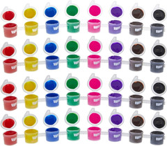 Acrylic Paint Pots for Kids 96 Pack 8 Colors Fast-Drying Craft Art Supplies