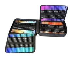 168 Colors Markers Set Double Ended Manga Art Dual Brush Pen Set New