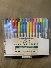Zebra Mildliner Double Ended Markers, 25-pk Complete Collection