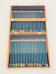 Derwent 48 Blendable Color Pencils w/ Wooden Gift Box Professional Quality New
