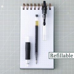 Gel Pen Refillable Retractable Extra Fine Point Black Ink 12 Pack
