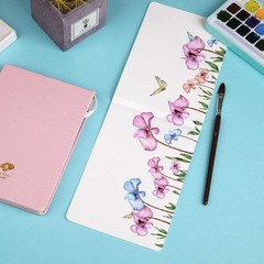 Art Supplies Watercolor Paper 100 Cotton Hot Press Watercolor Journal 3.8 X 5