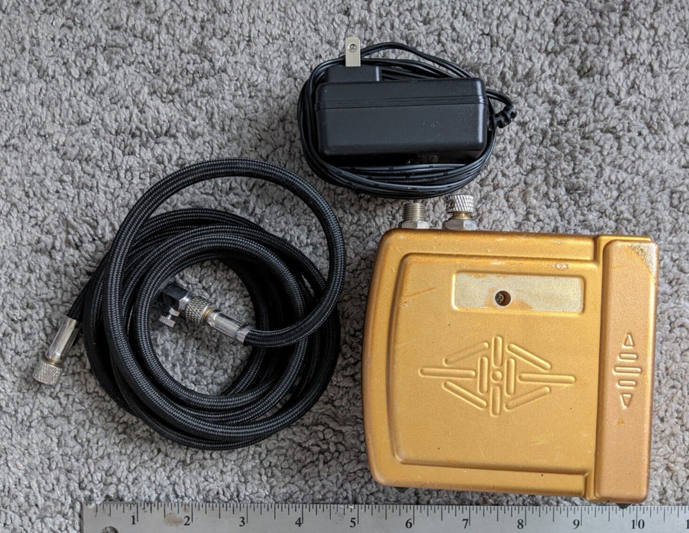 OPHIR 3 MINI AIR COMPRESSOR AIR BRUSH W/ HOSE 12V SUPPLY PORTABLE ART NAIL CAKE