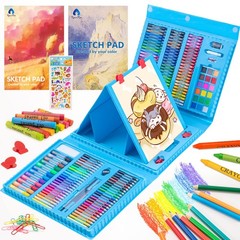 Art Supplies, 240-Piece Drawing Art Kit, Gifts Art Set Case with Double Sided…