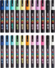 22-Piece Acrylic Paint Marker Set with Carrying Case – Perfect for Kids & Adults