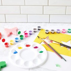 Acrylic Paint Pots for Kids Classroom Art and Crafts 8 Colors 96 Pack