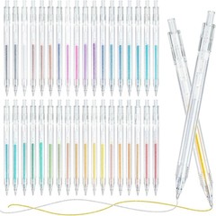 36 Colors Retractable Glitter Gel Pens, Click Sparkle Gel Pen Set with 1.0mm …