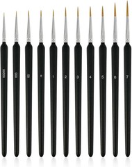 11 Pack Detailing Paint Brush, Micro Outlining Paint Brushes, Fine Art Brush Set