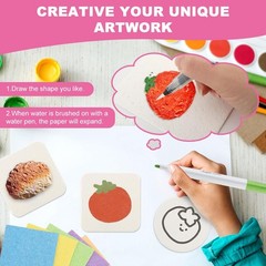 Magi c Puffy Paint, Foam Texture Painting Kit Including 20 PCS colourful