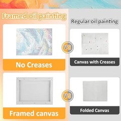 Paint by Numbers Kit for Kids with Frame Paint by Numbers 7.8X7.8inch Soccer