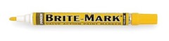 DYKEM MARKERS BRITE-MARK INDUSTRIAL ALL PURPOSE YELLOW #84004 