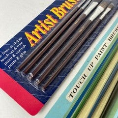 Vtg NEW Camel Hair Paintbrush Sets Lot of 2 Le Jour & Z-Pro Utility Touch Up